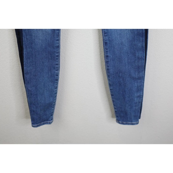 Frame Denim Womens Kenya Le High Skinny Crop Jeans Size 26 Two Tone Panel Blue - Picture 5 of 12